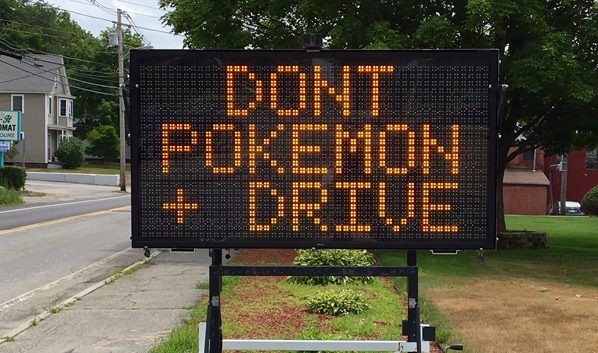 Affichage de sécurité, Don't pokemon drive