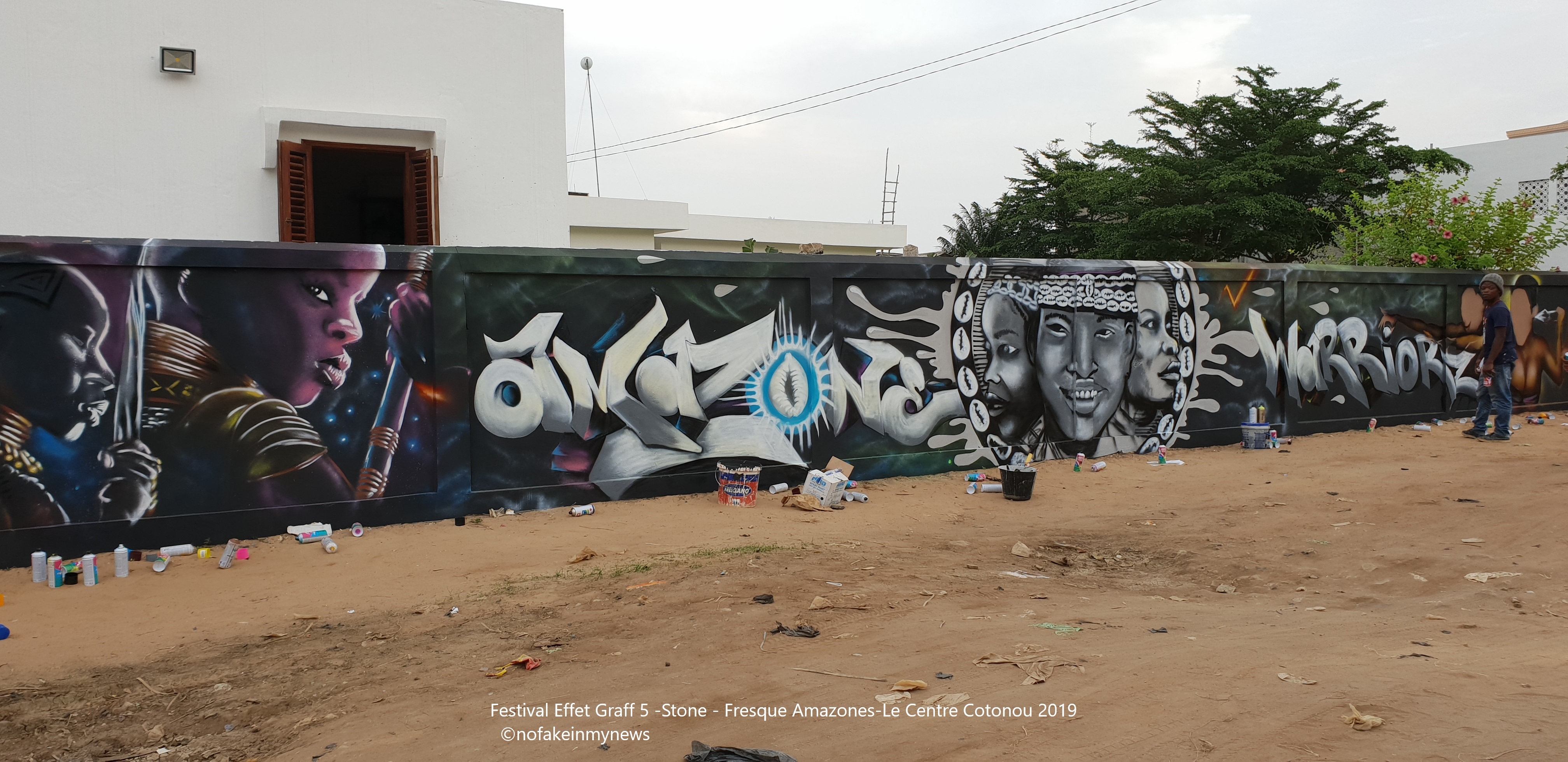 Festival Effet Graff 5 -Stone -Le Centre Cotonou 2019 - ©nofakeinmynews