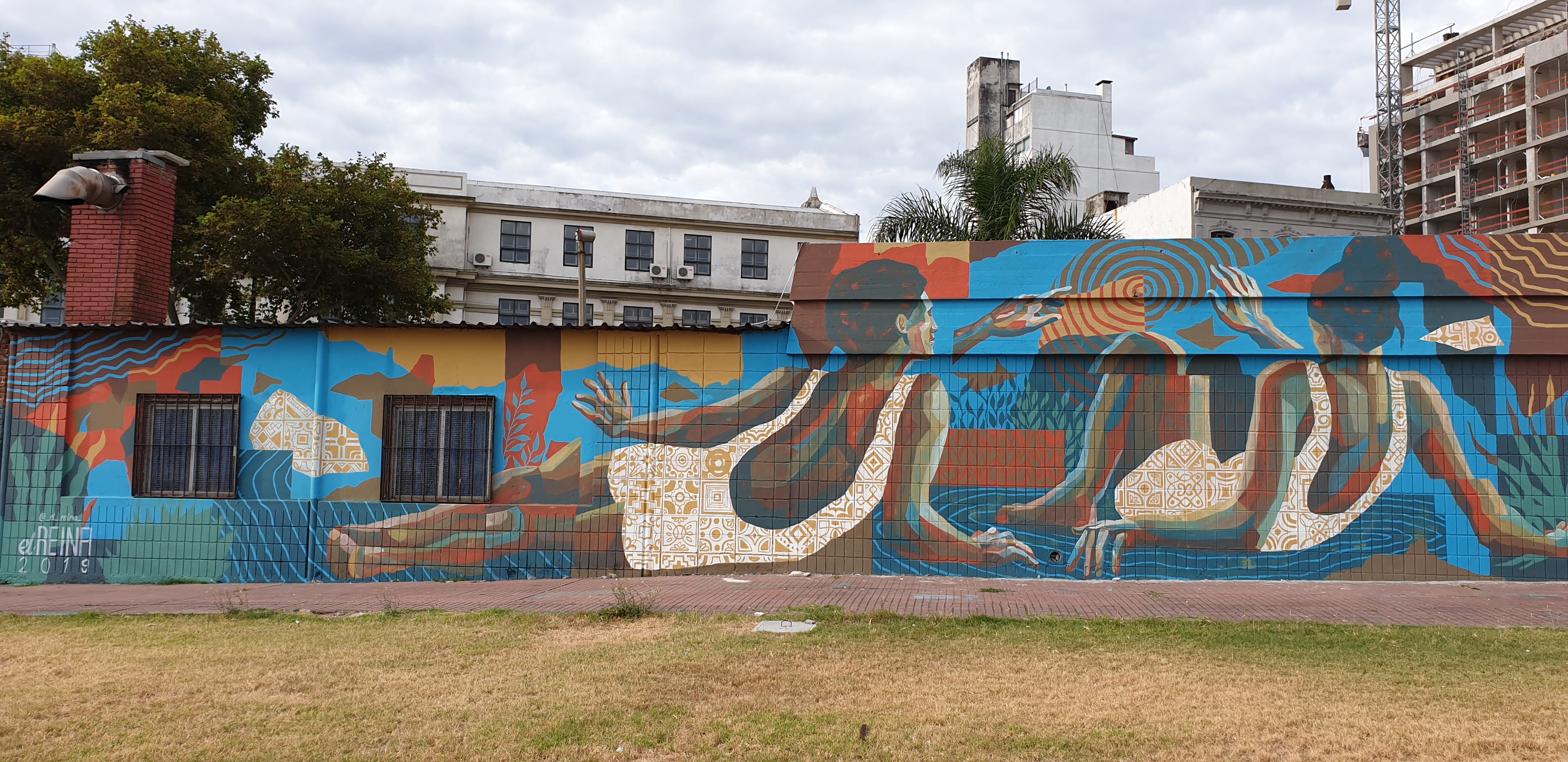 Mur réalisé par Leandro Bustamante Reina - Montevideo - Uruguay 2020 - ©nofakeinmynews.com